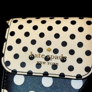 Kate Spade polka dot phone purse